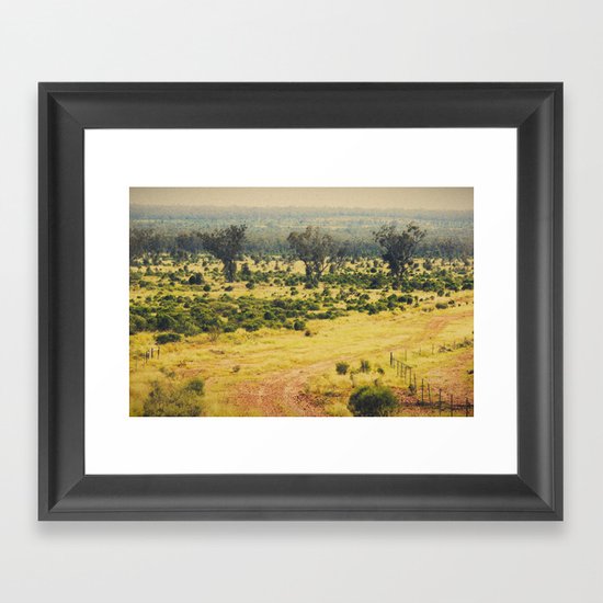 Down Framed Art Print