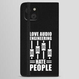 Audio Engineer Sound Technician Gift iPhone Wallet Case