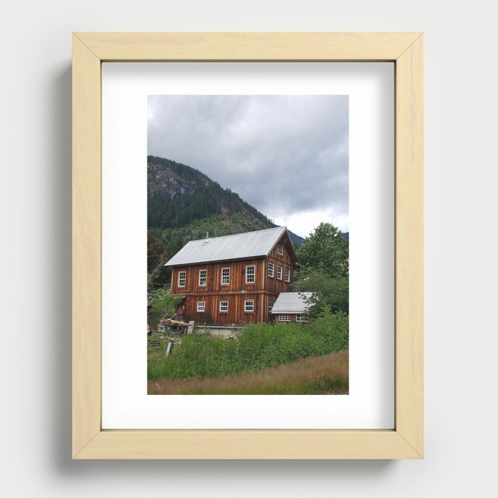 Mountain Living Recessed Framed Print