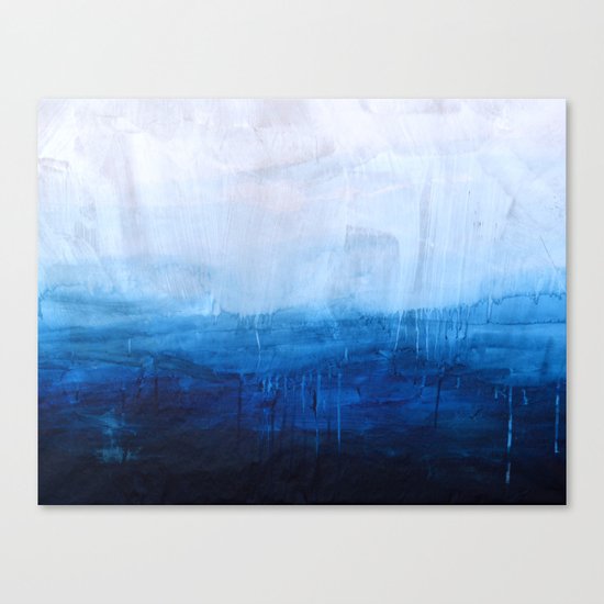 All good things are wild and free - Ocean Ombre Painting Canvas Print