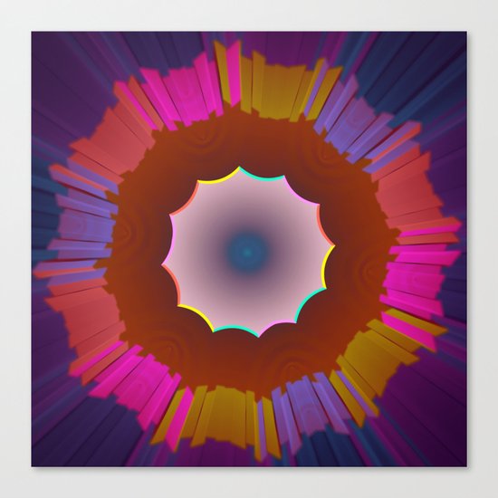 Colourful prismatic abstract Canvas Print