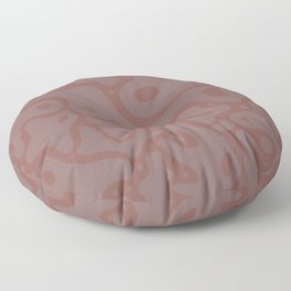 Neutral pink blob pattern Floor Pillow