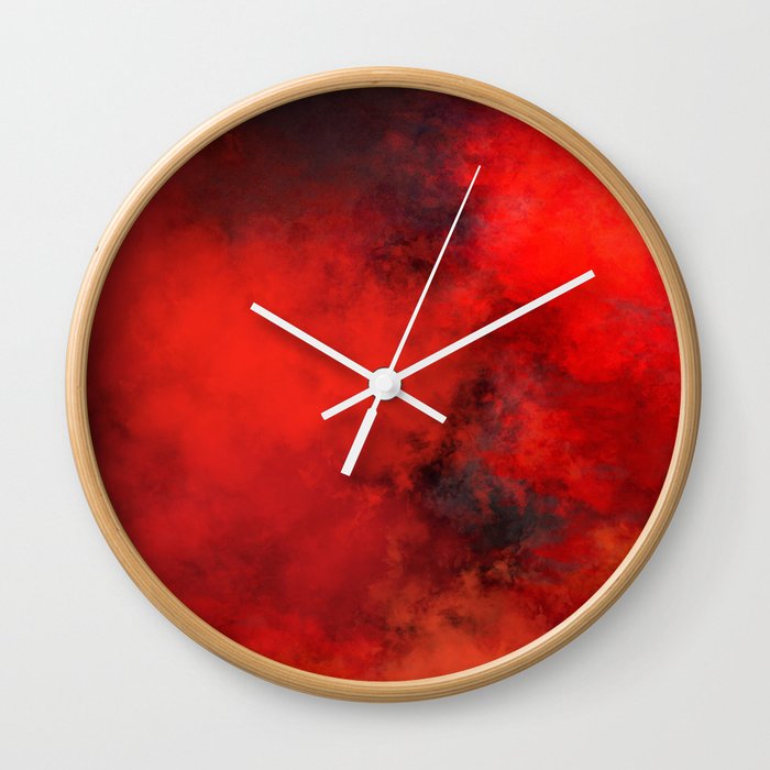 Red Energy Wall Clock