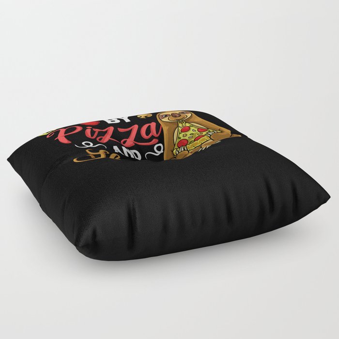 Sloth Eating Pizza Delivery Pizzeria Italian Floor Pillow