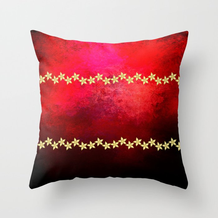 red and gold pillows