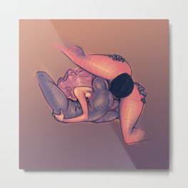 69 Metal Print | Space, Sex, Oral, Drawing, Erotic, Digital, Pleasure, Nsfw, Love, 69 