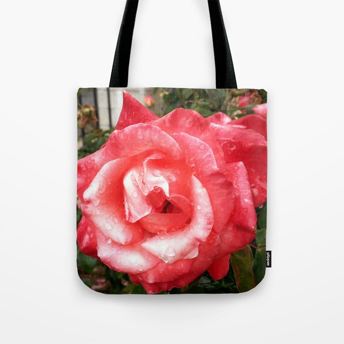 Rainy Day Rose Tote Bag
