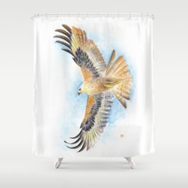 Red Tail Hawk Shower Curtain