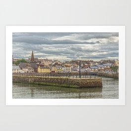 Maryport Harbour In Cumbria Art Print