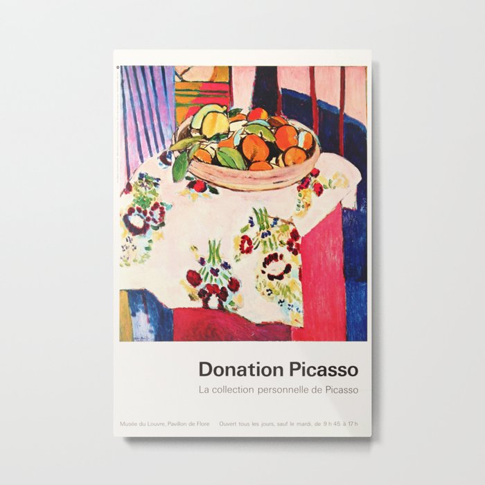 Donation Picasso Exhibition poster - Musée du Louvre Metal Print