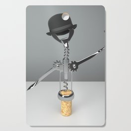 The surreal mr Corkscrew  inviting for party Cutting Board
