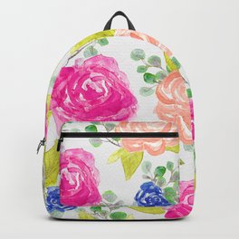 Flowing Rose Florals Backpack