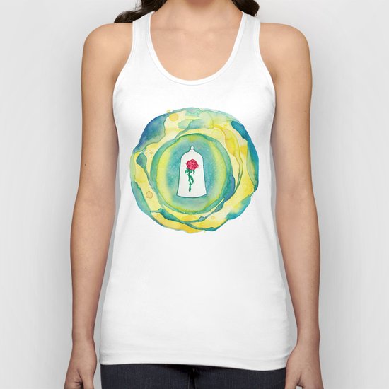 Disney's Beauty and the Beast Enchanted Rose Unisex Tank Top