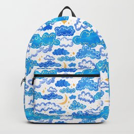 Starry Rainclouds - Cornflower Blue Backpack
