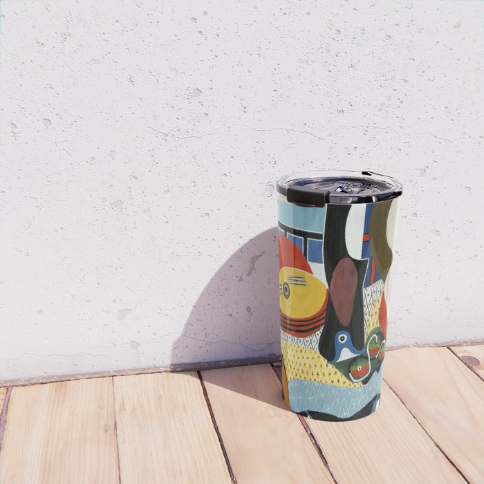 Pablo Picasso Mandolin and Guitar Travel Mug by jjbzz ...