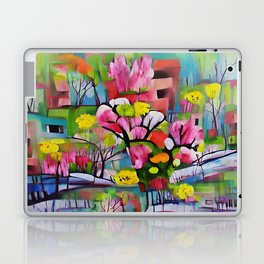 Abstract Painting No. 6 Spring Flowering Laptop Skin