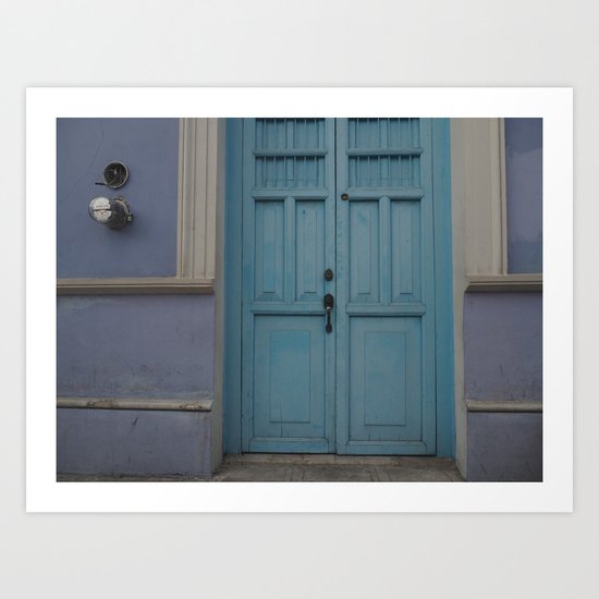 Blue Door Merida Art Print