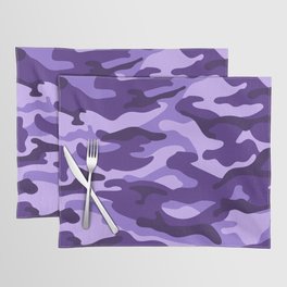 Camouflage Pattern Purple Colours Placemat