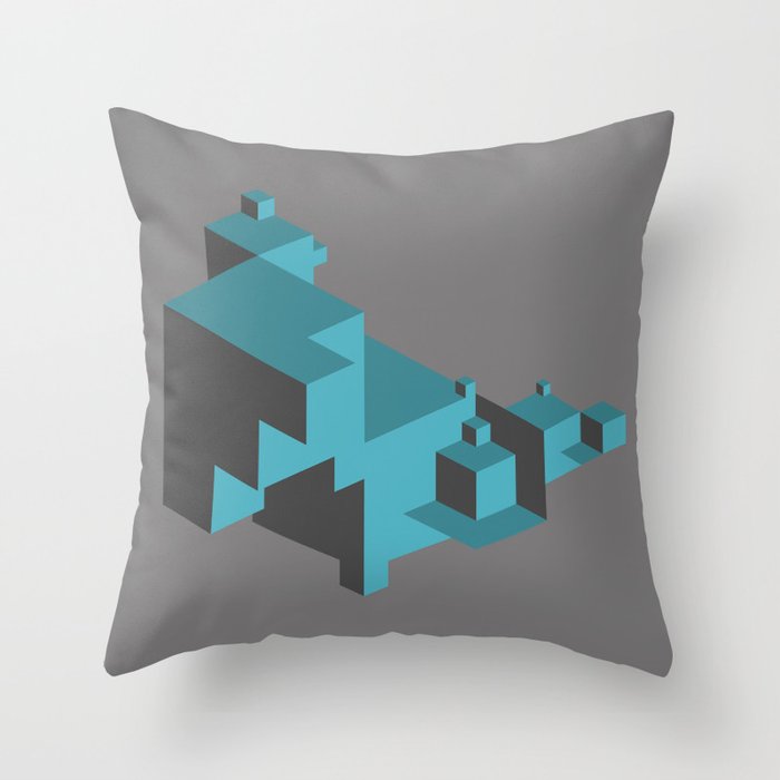 Cubed Throw Pillow