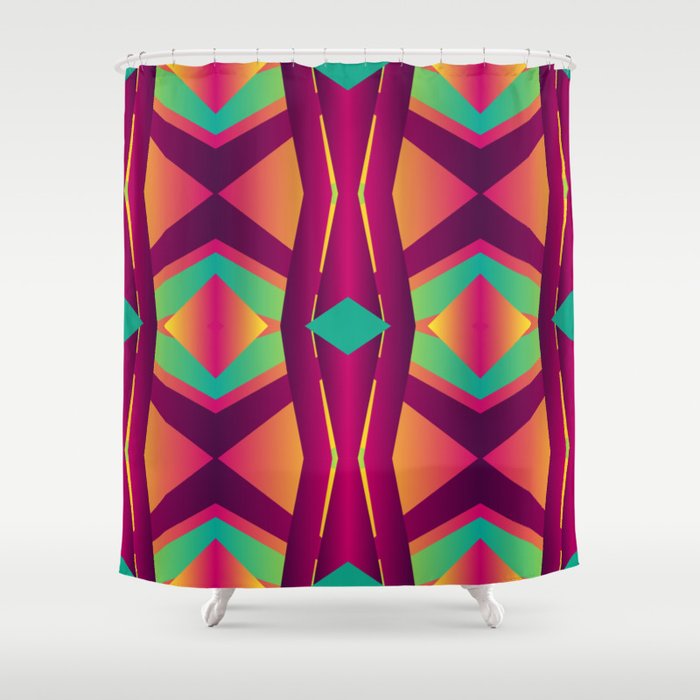 Purple Illusion Shower Curtain