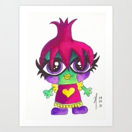 Saboyita Art Print | Mexico, Kids, Happy, Baby, Mexicanart, Onion, Alexisibarraibarra, Mexicanartist, Tiny, Realbrushpens 