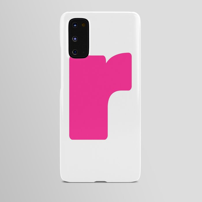 r (Dark Pink & White Letter) Android Case