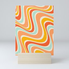 Psychedelic 1960s Groove Pattern Mini Art Print