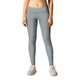 Midtone Ashen Gray - Grey Solid Color Pairs PPG UFO PPG1011-4 Leggings