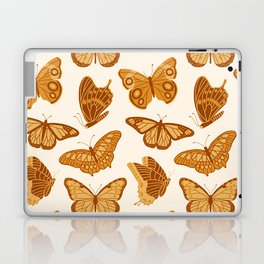 Texas Butterflies – Golden Yellow Pattern Laptop Skin