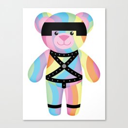 Classic Rainbow Bondage Bear Full Canvas Print