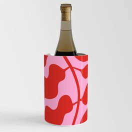 Leaves Pink Red Wine Chiller