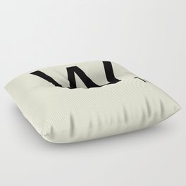 Scrabble Lettre W Letter Floor Pillow