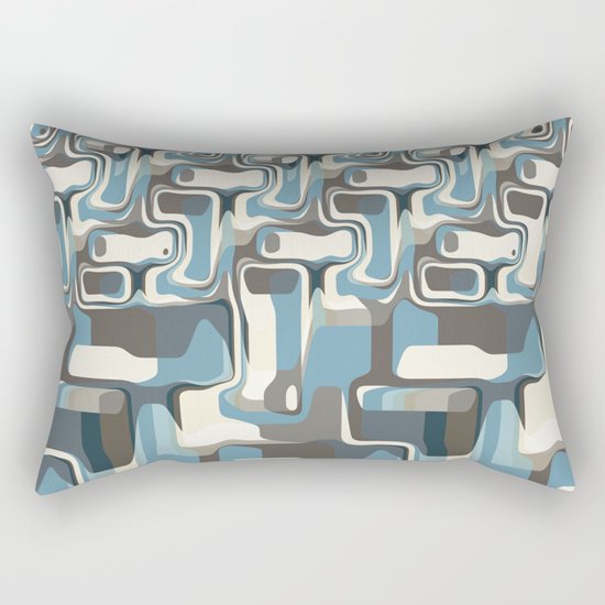 Abstract Shapes Metamorphosis Rectangular Pillow