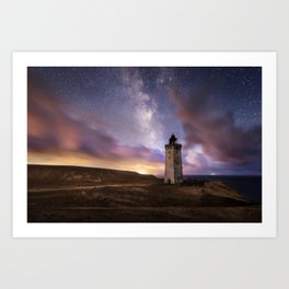 Rubjerg Knude Lighthouse, Milky Way Art Print