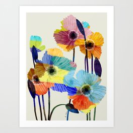 Poppies acrylic Art Print