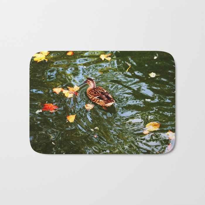 Duck in autumn Bath Mat
