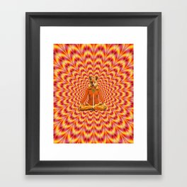 Yoga Fox Framed Art Print