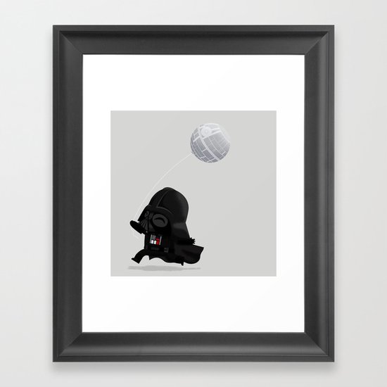 Beware, the Darth Star Framed Art Print