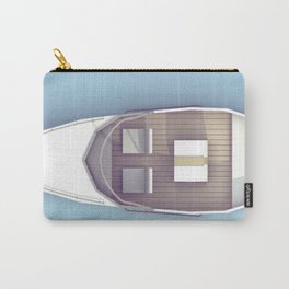 Low Poly Speed Boat Carry-All Pouch