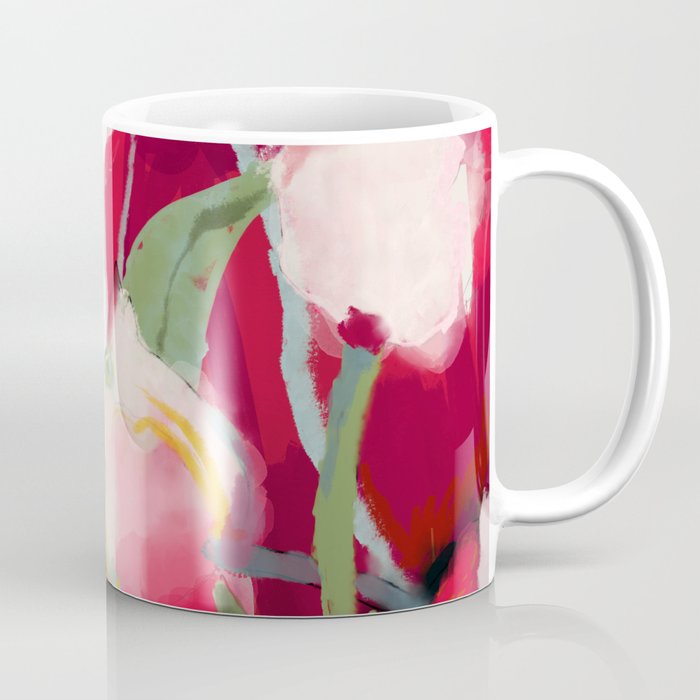 abstract floral bloom Coffee Mug