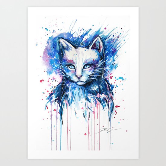 "Space cat" Art Print