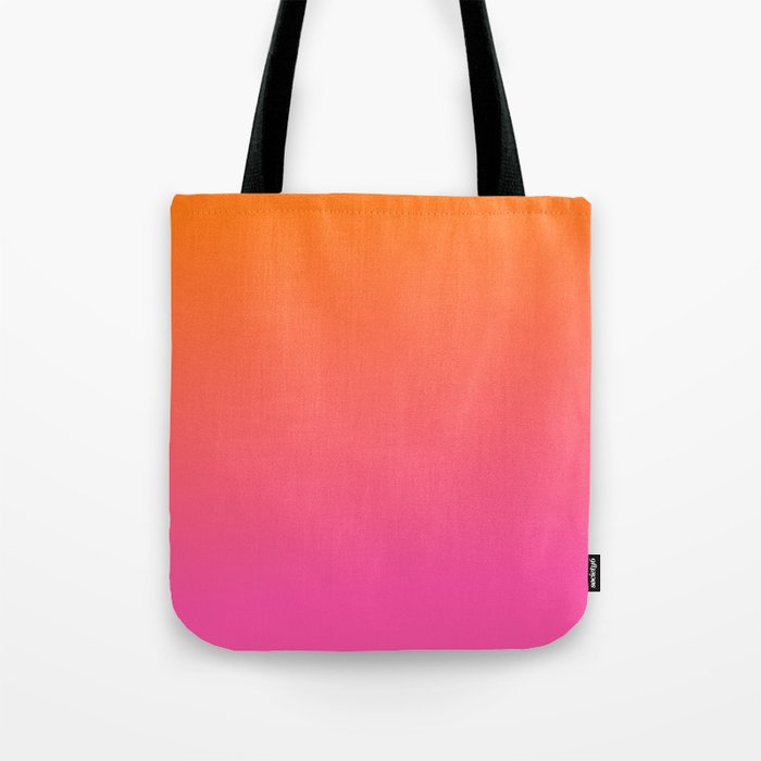 Orange and Pink Gradient Tote Bag