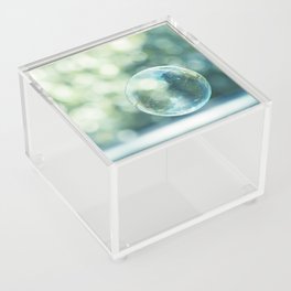 Bubble Photography, Bathroom Blue Green Art, Soap Bubbles Laundry Room Print, Bath Nursery Photo Acrylic Box