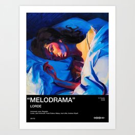 Melodrama Pantone Off-white Art Print