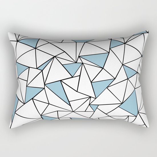 Ab Out Blue Blocks Rectangular Pillow