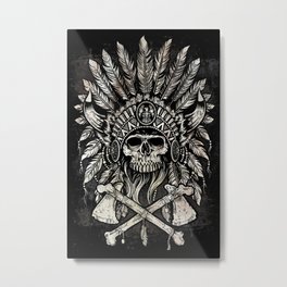 Native Headdress Metal Print