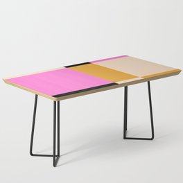 Shapes 15 | Pink Black Mustard Coffee Table