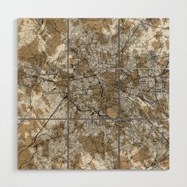 Authentic Berlin Map - Artistic Cartography Wood Wall Art