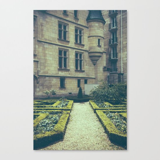 French Garden Maze Canvas Print