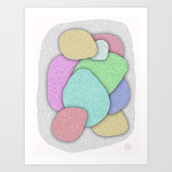 Pebbles Art Print